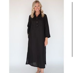 iLinen Lifestyle European Linen Shirt Dress
